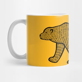 Polar Bear - hand drawn detailed animal design Mug